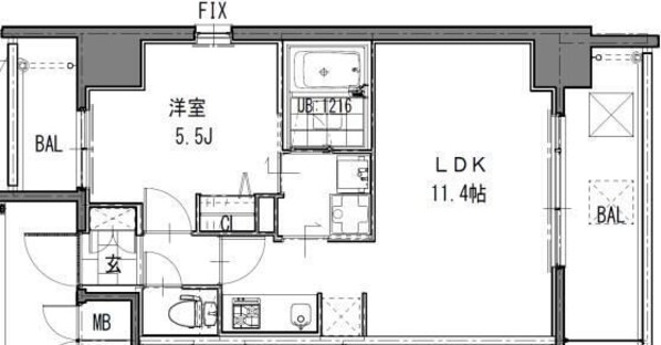 江坂駅 徒歩7分 12階の物件間取画像